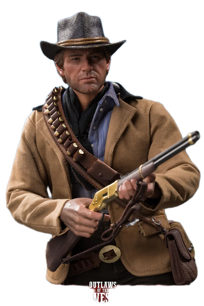 مجسم أصلي آرثر مورغان راعي البقر الغربي بمفاصل متحركة وإكسسوارات كاملة بطول 30 سم | LIMTOYS The Gunslinger Western Cowboy Arthur Full Set Action Figure 30cm - الصورة 4