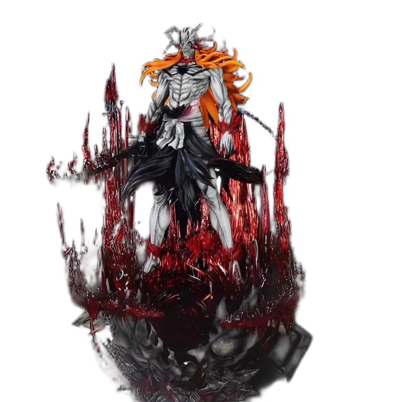 مجسمات بليتش كوروساكي إيتشيغو وأولكيورا سيفير بطول 33 سم | Bleach Kurosaki Ichigo & Ulquiorra Cifer Anime Figures 33cm - الصورة 2