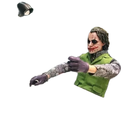 مجسم شخصية الجوكر الأسطورية (فارس الظلام) بطول 30 سم | The Dark Knight Joker Live Action Articulated Collectible Figure 30cm
