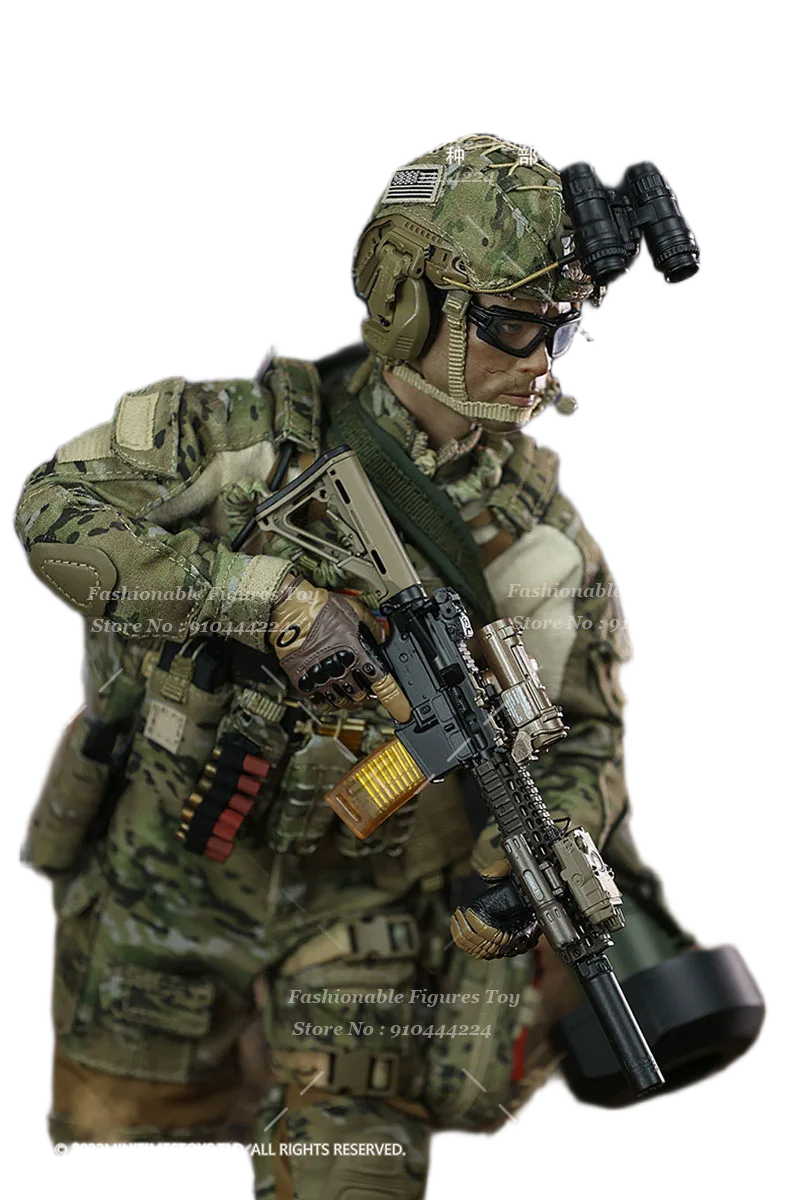 مجسم جندي القوات الخاصة الأمريكية (براد بيت) من MINITIMES طقم عسكري كامل بطول 30 سم | MINITIMES US Army Special Forces (Brad Pitt) Full Set Action Figure 30cm - الصورة 2