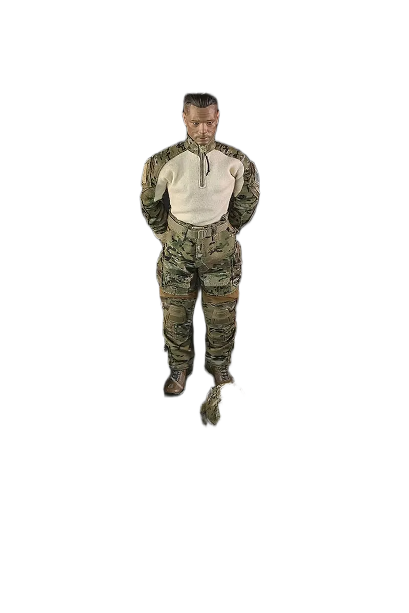 مجسم جندي القوات الخاصة الأمريكية (براد بيت) من MINITIMES طقم عسكري كامل بطول 30 سم | MINITIMES US Army Special Forces (Brad Pitt) Full Set Action Figure 30cm - الصورة 3
