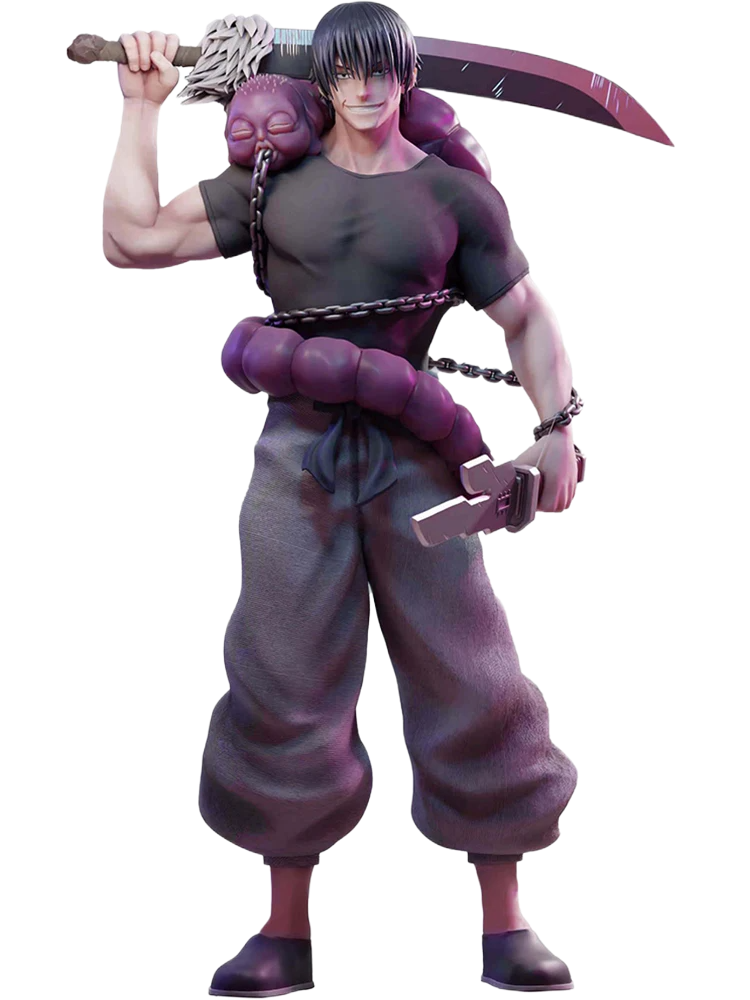 مجسم شخصية فوشيغورو توجي (جوجوتسو كايسن) بطول 22 سم | Jujutsu Kaisen Fushiguro Toji Action Figure Collection 22cm - الصورة 3