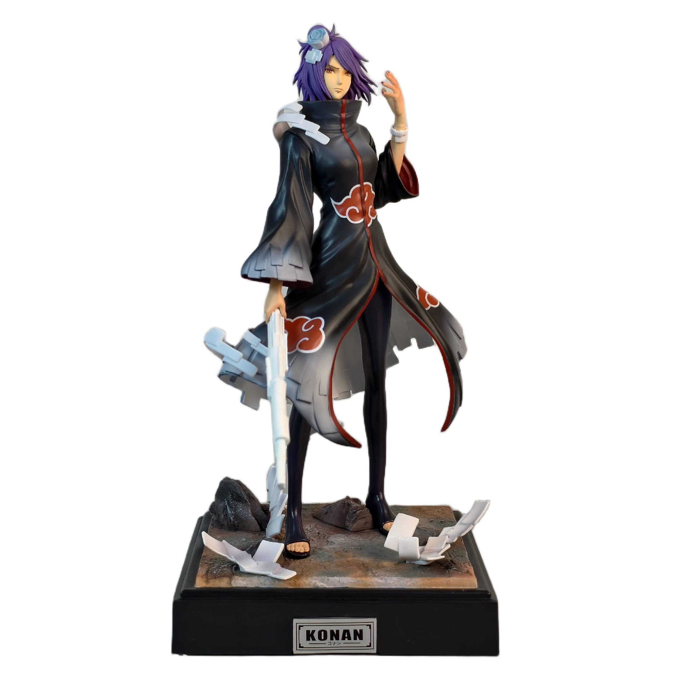 مجسم أصلي وموثق لشخصية كونان (ناروتو) بطول 33 سم | Certified Original Naruto Konan PVC Action Figure Collection Statue 33cm - الصورة 2