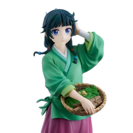 بالعربي: مجسم شخصية ماوماو (يوميات صيدلانية) بالفستان الأخضر بطول 15 سم | The Apothecary Diaries Maomao Green Dress Action Figure Collectible 15cm