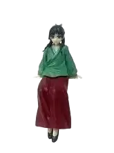 بالعربي: مجسم شخصية ماوماو (يوميات صيدلانية) بالفستان الأخضر بطول 15 سم | The Apothecary Diaries Maomao Green Dress Action Figure Collectible 15cm - الصورة 3