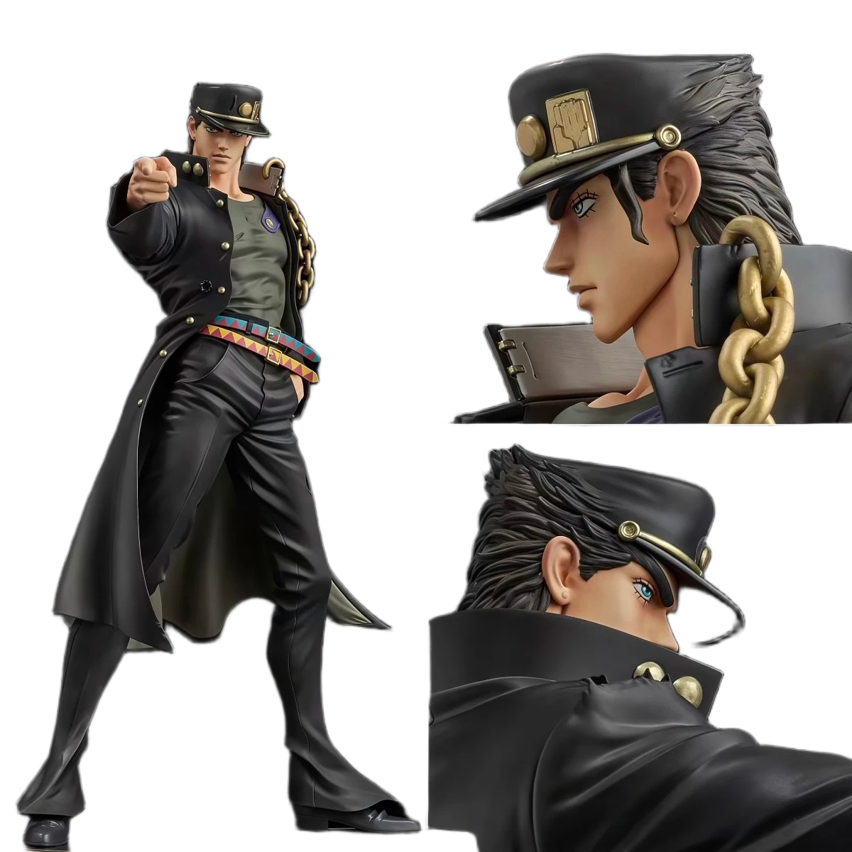 مجسم أصلي لشخصية جوتارو كوجو (جوجو) بطول 25 سم | Certified Original JoJo's Bizarre Adventure Jotaro Kujo Statue 25cm