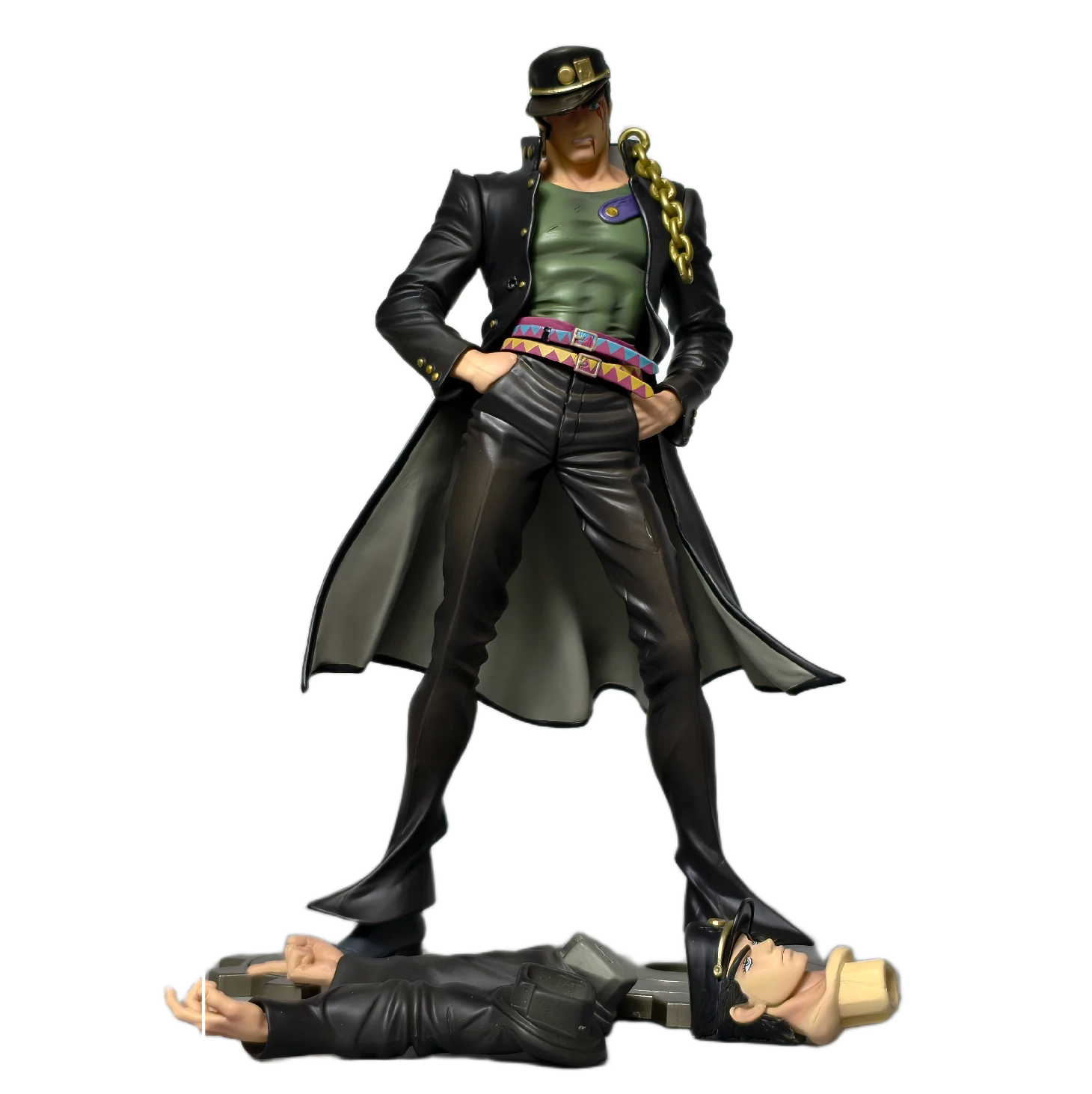 مجسم أصلي لشخصية جوتارو كوجو (جوجو) بطول 25 سم | Certified Original JoJo's Bizarre Adventure Jotaro Kujo Statue 25cm - الصورة 2
