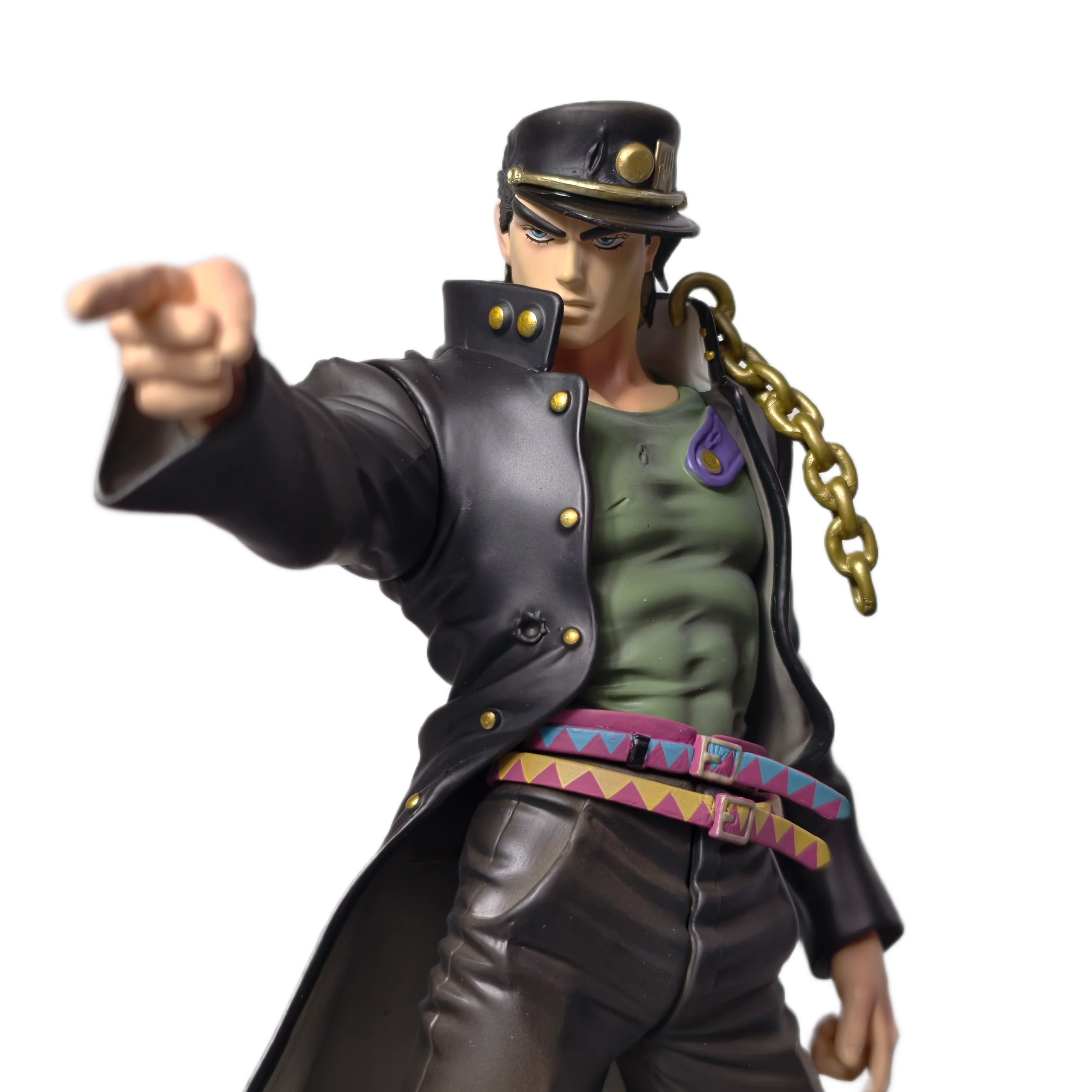 مجسم أصلي لشخصية جوتارو كوجو (جوجو) بطول 25 سم | Certified Original JoJo's Bizarre Adventure Jotaro Kujo Statue 25cm - الصورة 4