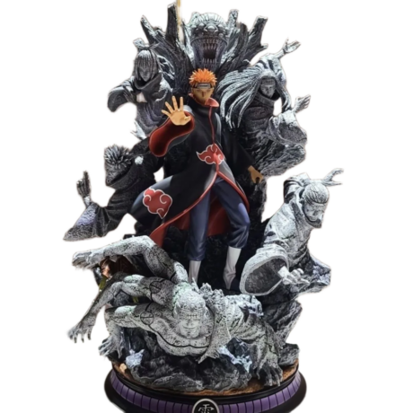 مجسم شخصية باين (أكاتسكي - ناروتو) بتصميم GK بطول 28 سم | Naruto Akatsuki Pain GK PVC Action Figure Collectible 28cm