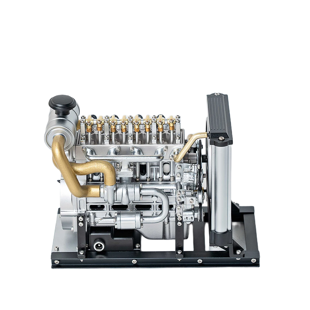 طقم بناء مجسم محرك ديزل مصغر كهربائي من (TECHING) - تجميع ذاتي (DIY) | TECHING Mini Diesel Engine Electric Assembling Model DIY Kit & Desktop Ornament - الصورة 2