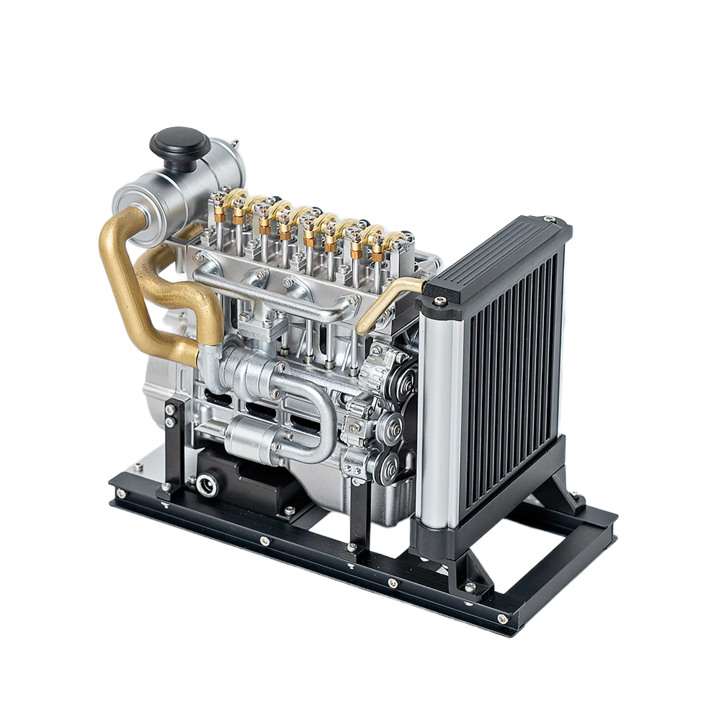 طقم بناء مجسم محرك ديزل مصغر كهربائي من (TECHING) - تجميع ذاتي (DIY) | TECHING Mini Diesel Engine Electric Assembling Model DIY Kit & Desktop Ornament - الصورة 3